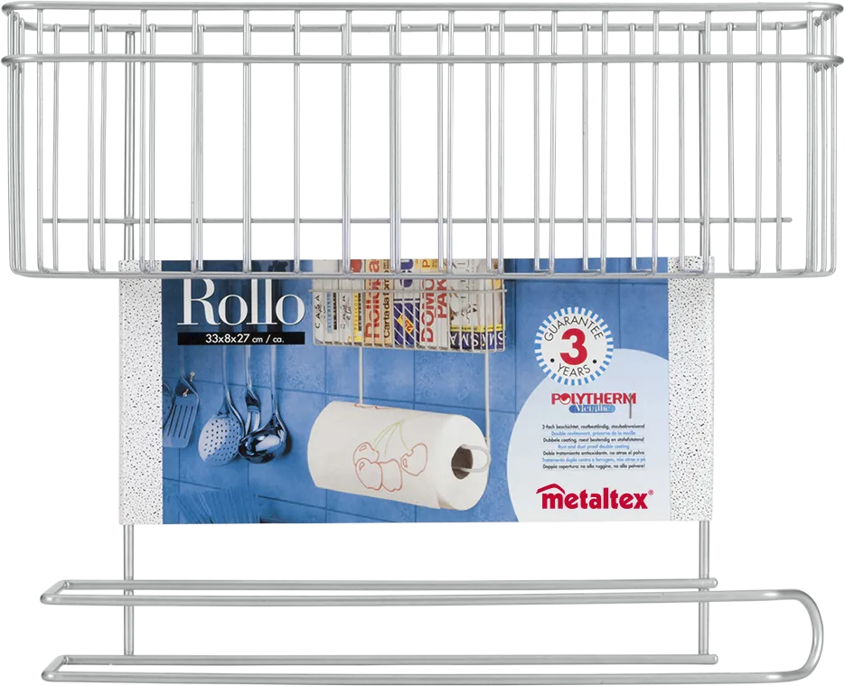 Porte rouleaux+papier absorbant 33x8x27 cm — vue 3