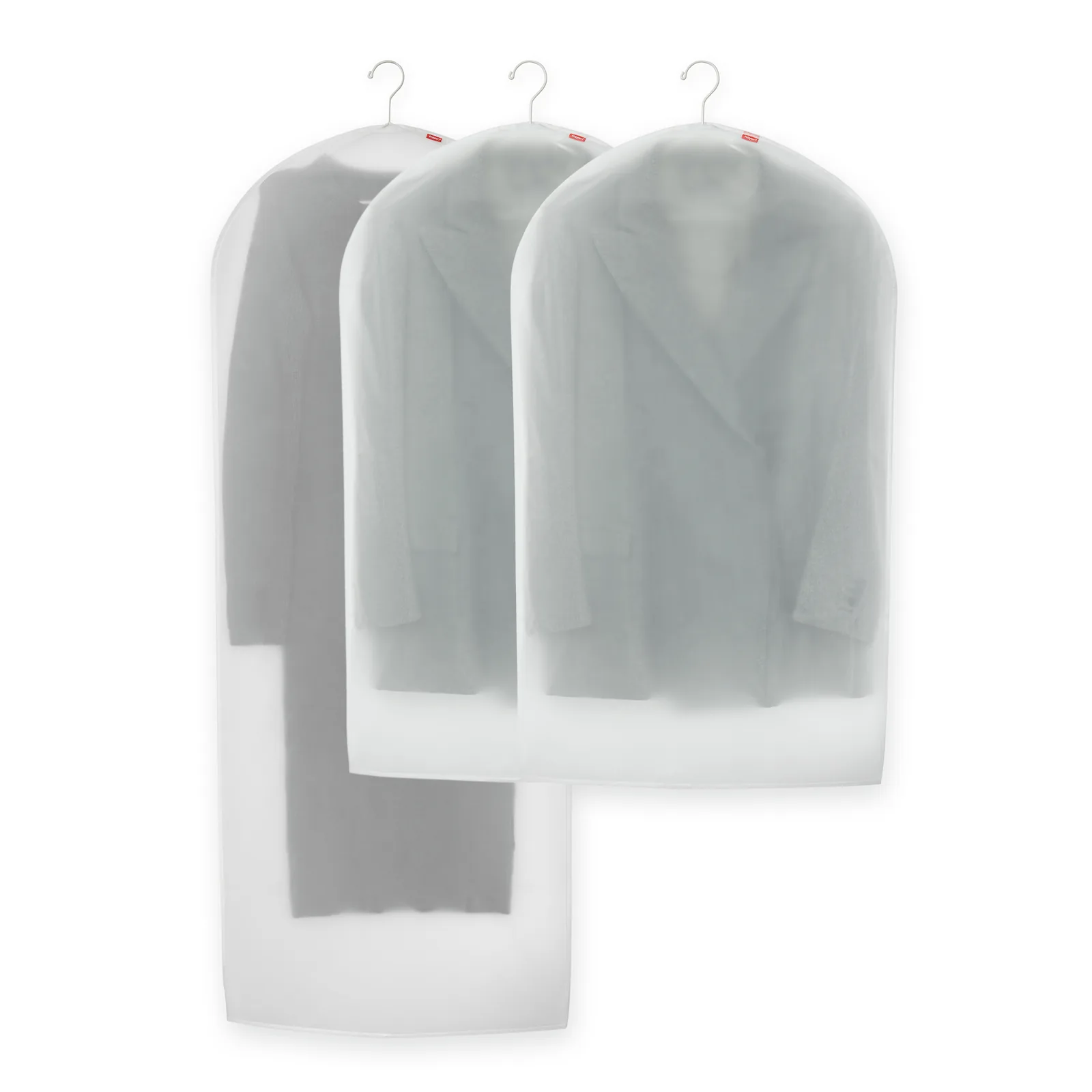 Lot de 3 Housses pour le linge basic - Blanc opaque — vue 2
