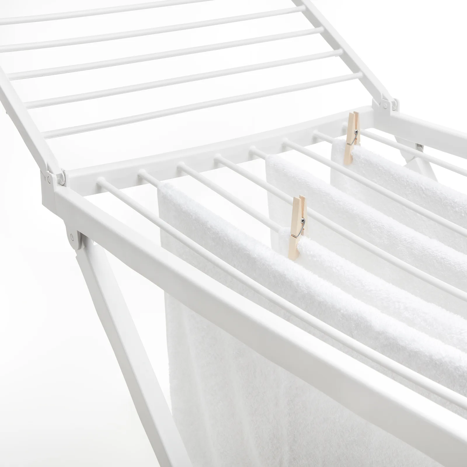 Étendoir en résine - 173x53x113 cm - Blanc — vue 6
