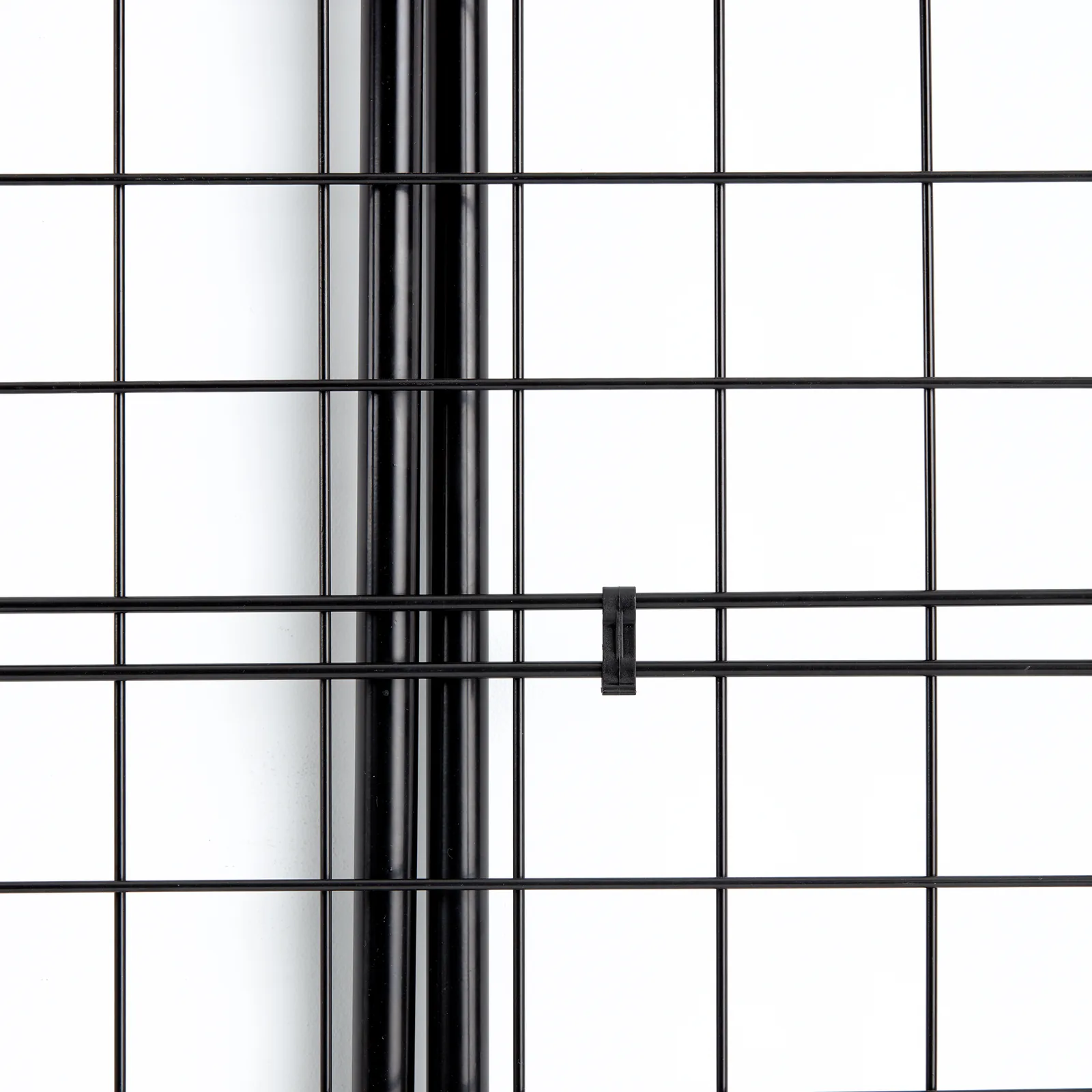 Étendoir à ailes rabattables en acier inoxydable - 162 x 57,5 x 104,5 cm - Noir — vue 2