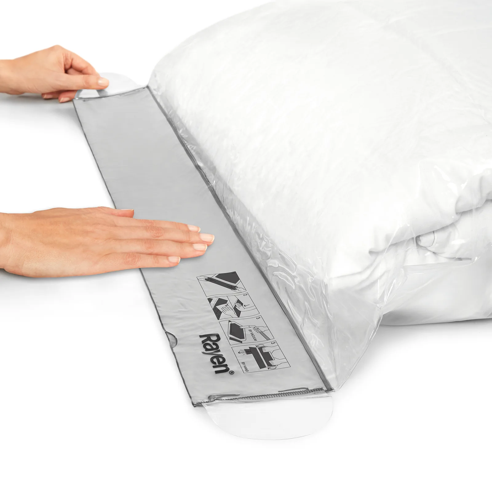 Sac de rangement sous vide M - 55 x 85 cm - Blanc — vue 5