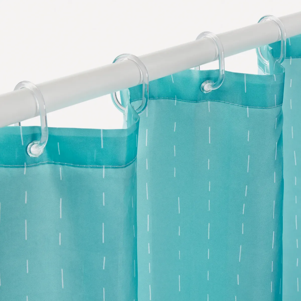 Rideau de salle de bain - 180 x 200 cm - Turquoise — vue 5