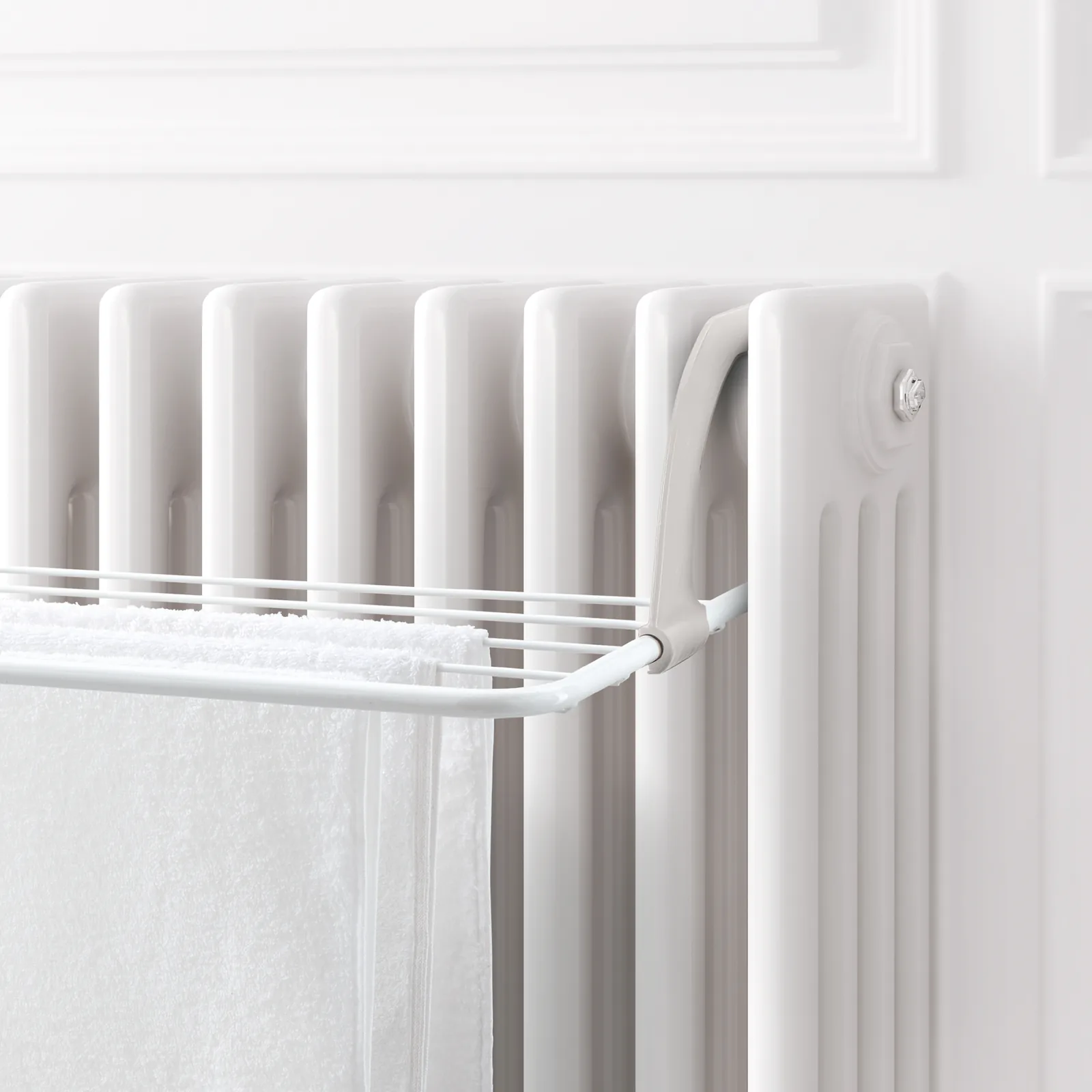 Séchoir de radiateurs et balcons - 81 x 37,5 x 15 cm - Blanc — vue 3