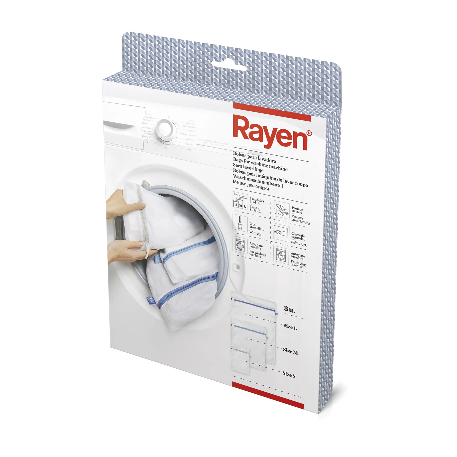 Lot de 3 sacs à linge pour machine à laver - Blanc — vue 8