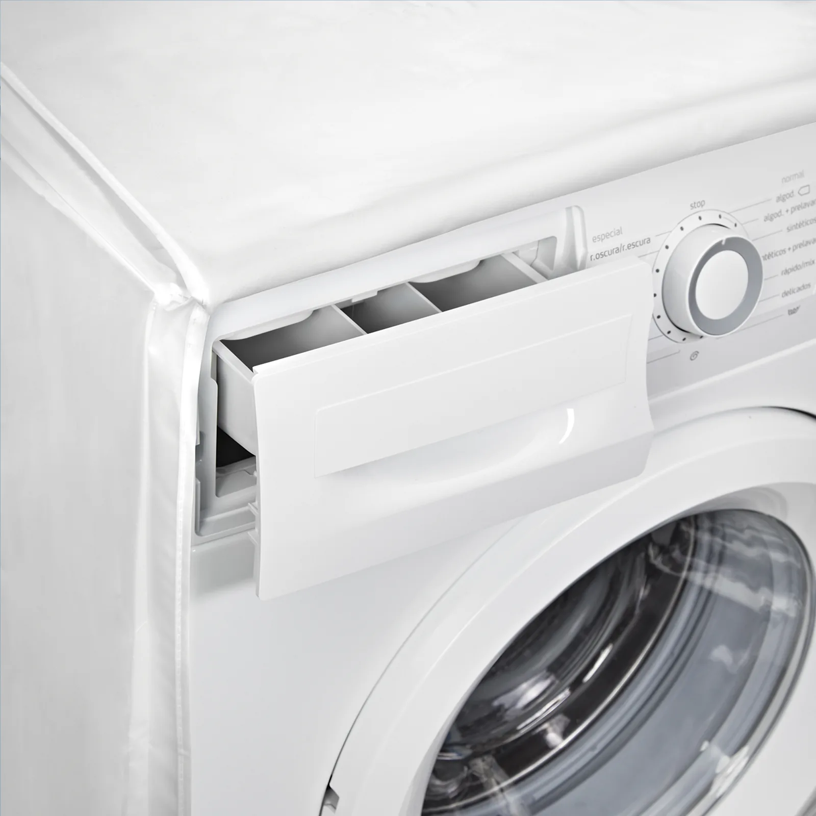 Housse pour machine à laver - 84 x 60 x 60 cm - 2398.11- Blanc opaque — vue 2