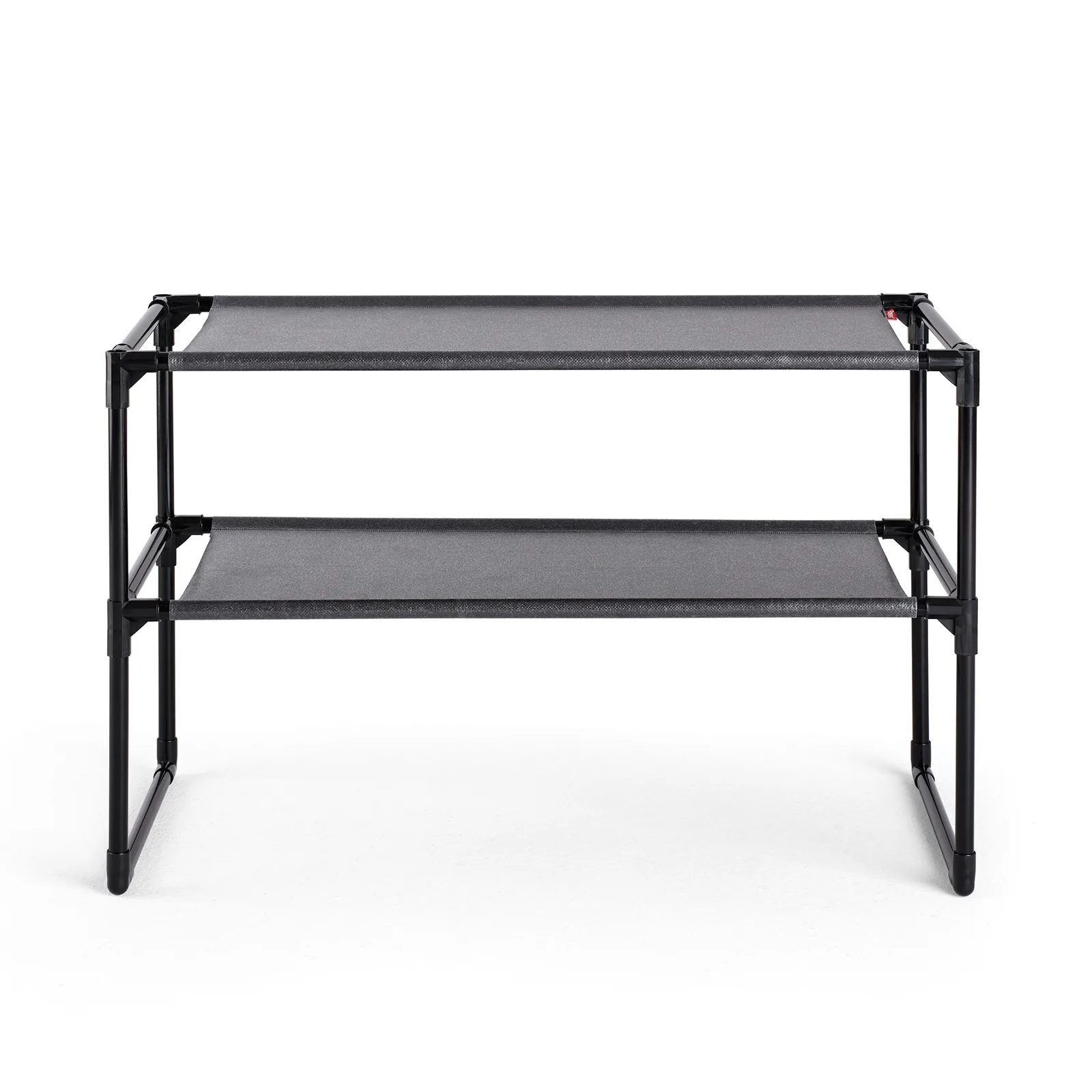 Meuble à chaussures empilable - 59x28x38 cm - Noir — vue 3