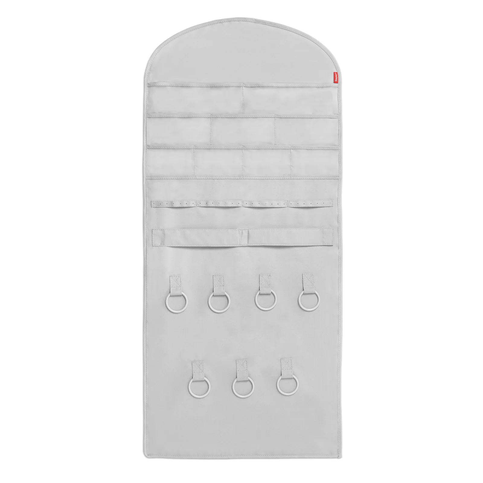 Rangement suspendu pour bijoux et accessoires - 45 x 90 cm - Gris — vue 2