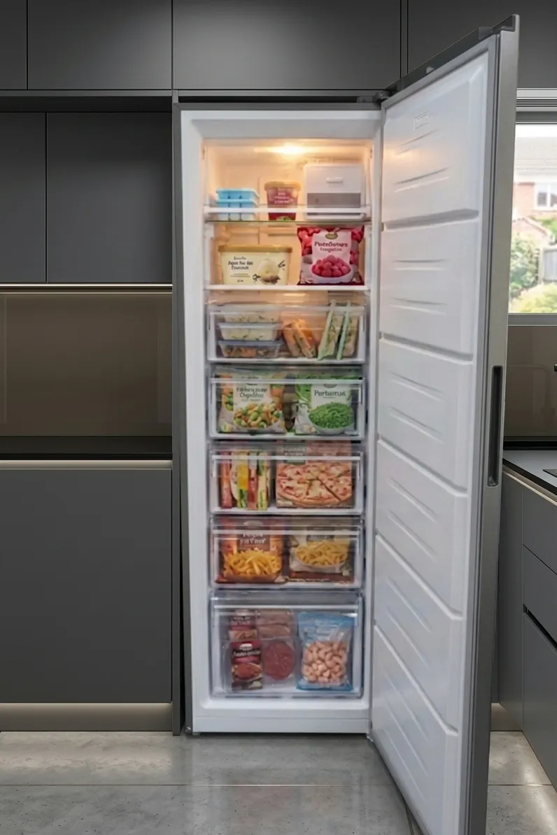 Congélateur Vertical No Frost 400 L — Inox Inverter – vue 2