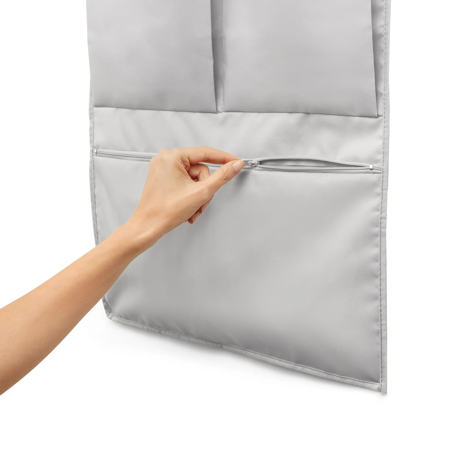 Placard suspendu à usage pour portes - 150 x 45 cm - Gris — vue 6