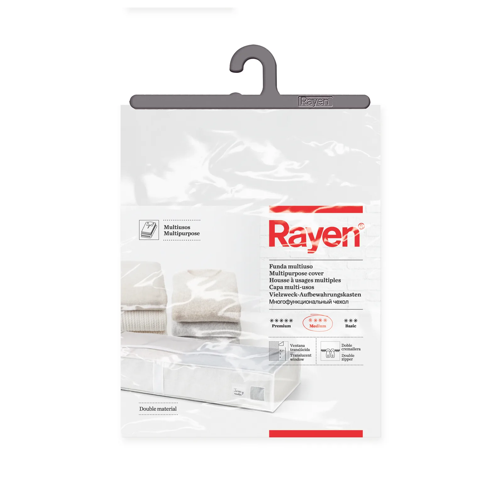 Housse à usages multiples - 103X16X45 cm - Blanc — vue 5