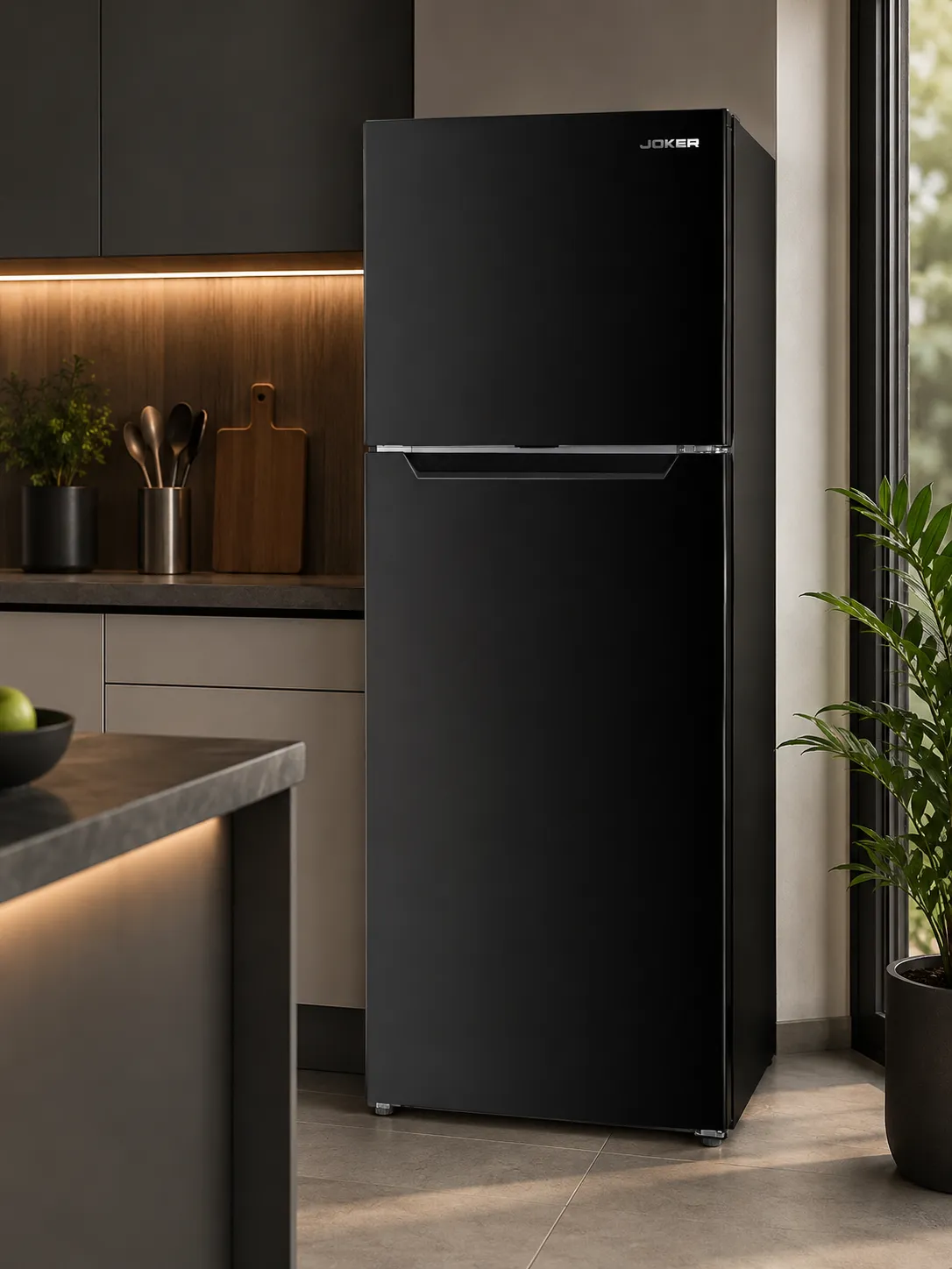 Réfrigérateur No Frost 335 L — Noir Élégant – vue 2