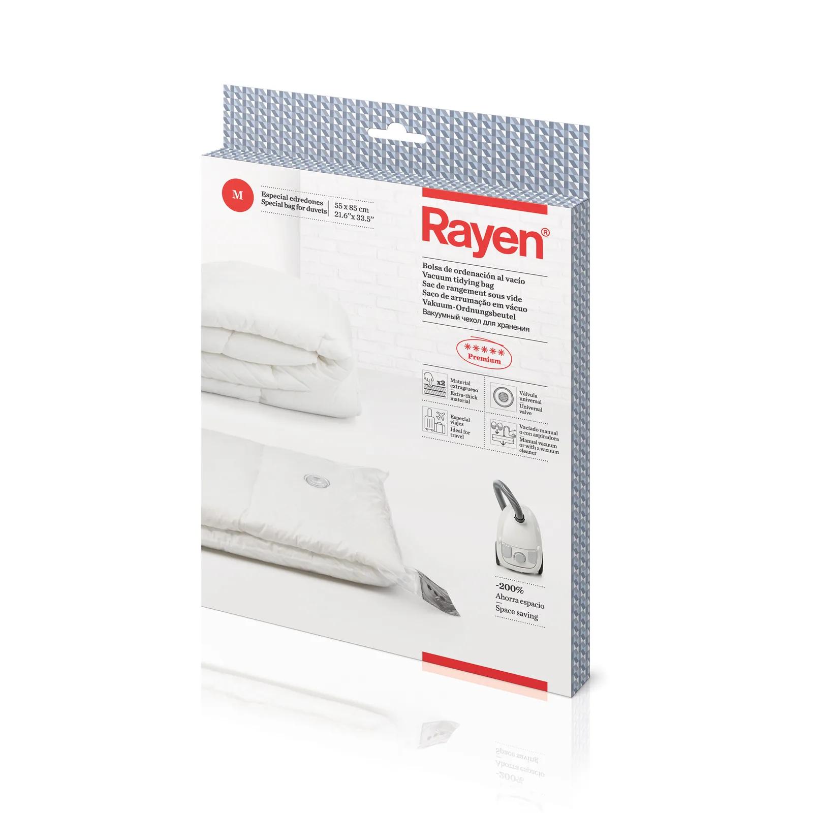Sac de rangement sous vide M - 55 x 85 cm - Blanc — vue 11