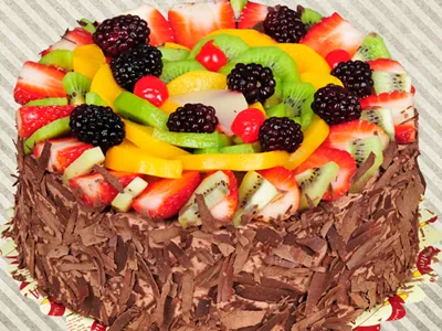 Gâteau au Chocolat à Fruits