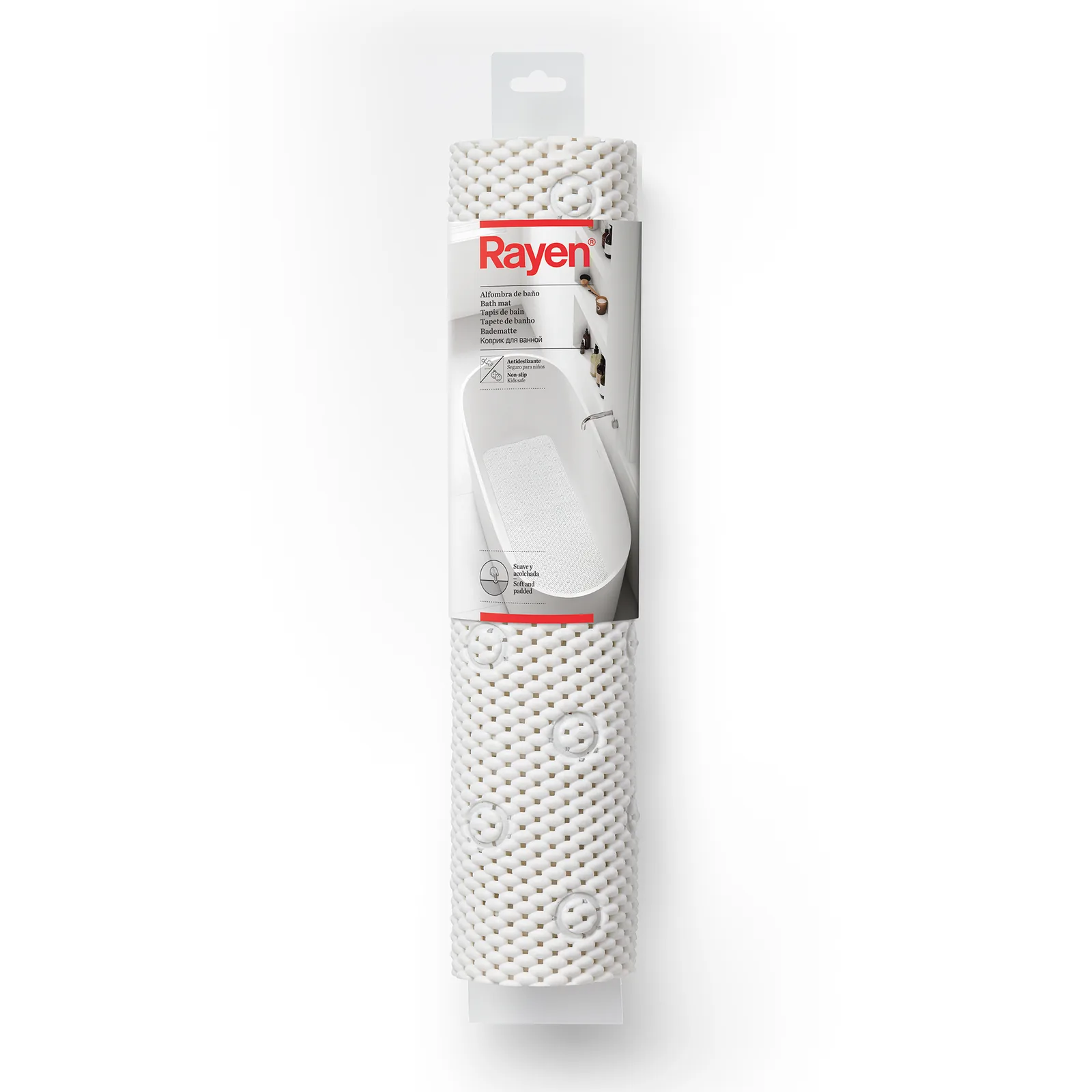 Tapis de bain - 45x91 cm - Blanc — vue 6