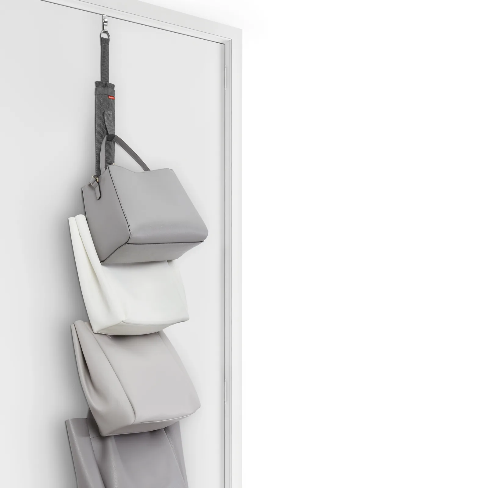 Porte-sacs et autres usages - 7,5 x 95 cm - Gris — vue 5