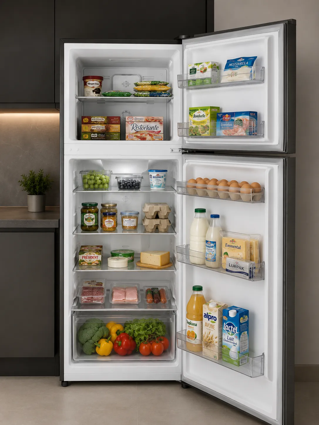 Réfrigérateur No Frost 430 L — Finition Inox – vue 3