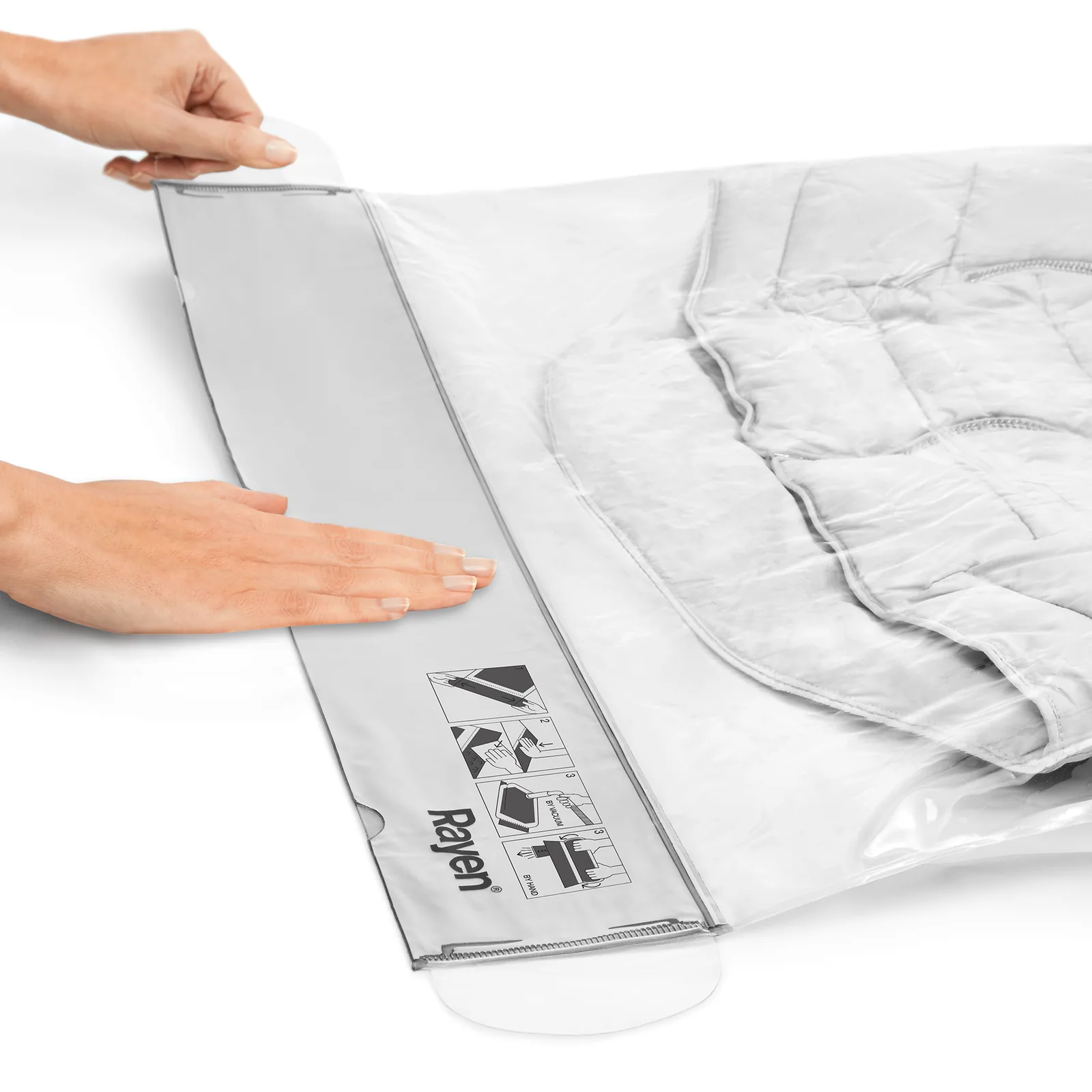 Sac de rangement sous vide - 60x110 cm - Transparent — vue 5