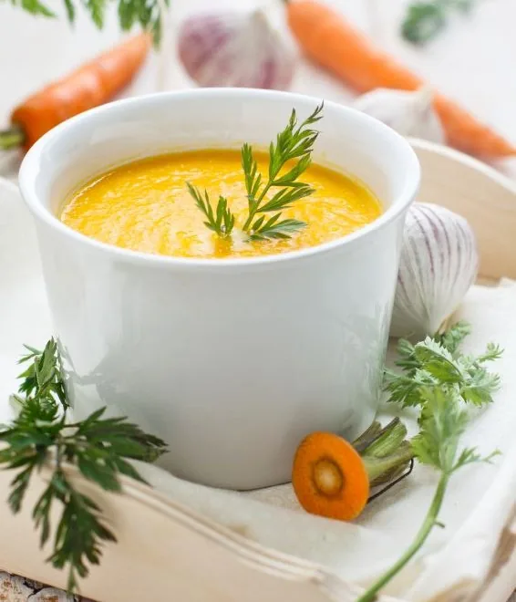 Soupe de carottes au curry