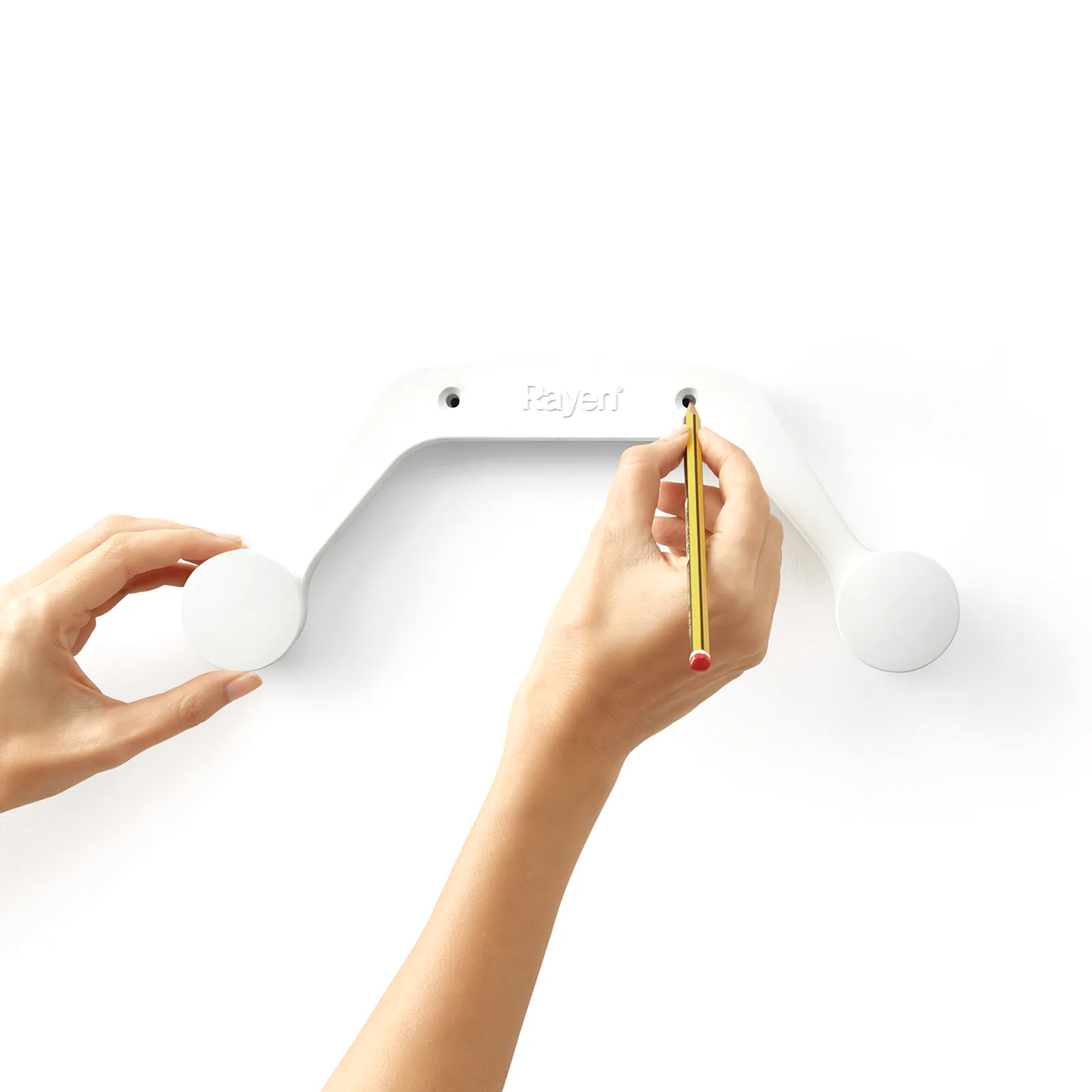 Support mural pour table à repasser - 30,7 x 12,8 cm - Blanc — vue 3