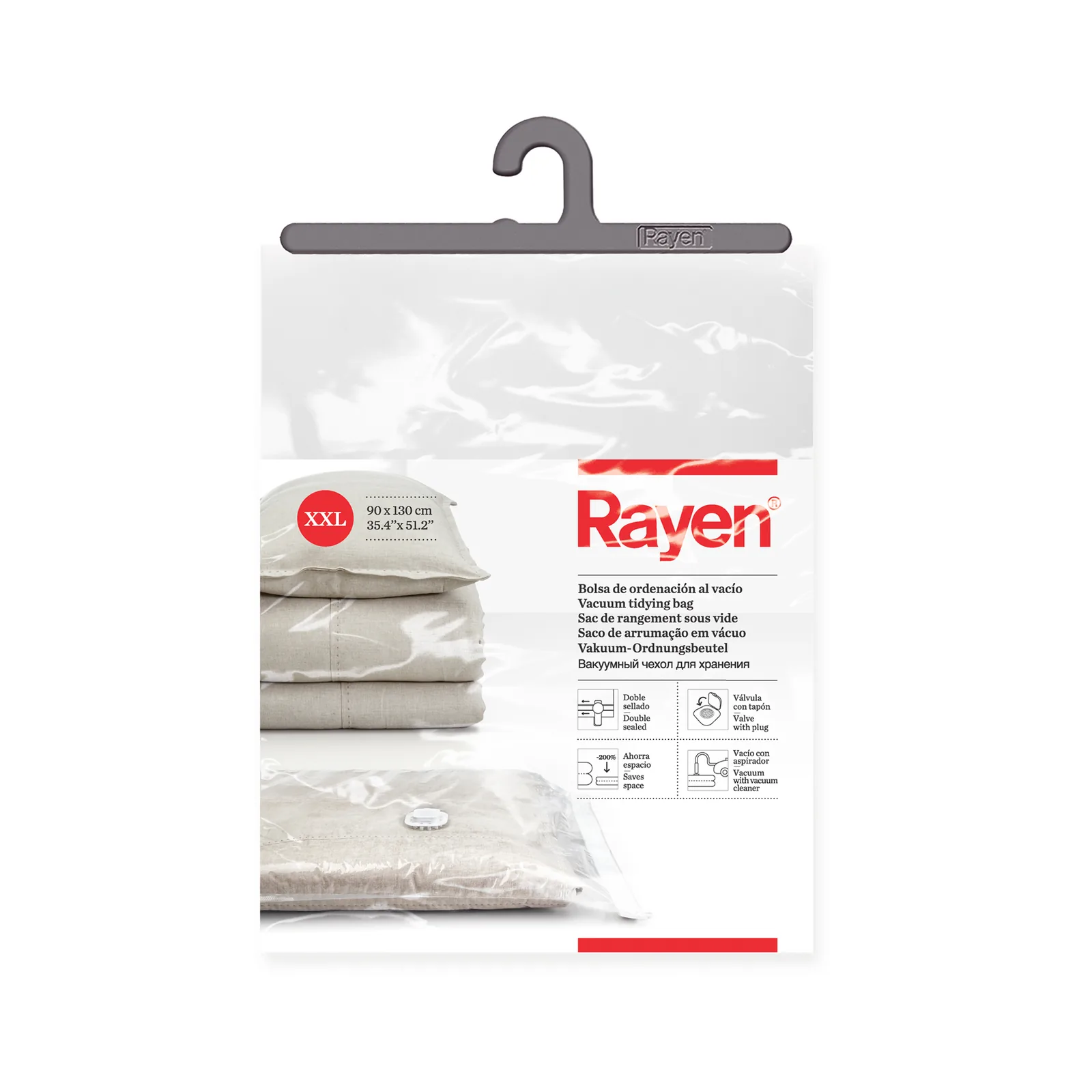 Sac de rangement sous vide XXL - 90 x 120 cm - Transparent — vue 5