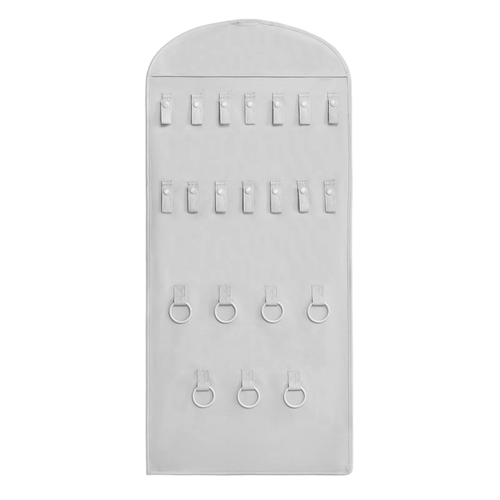 Rangement suspendu pour bijoux et accessoires - 45 x 90 cm - Gris — vue 3