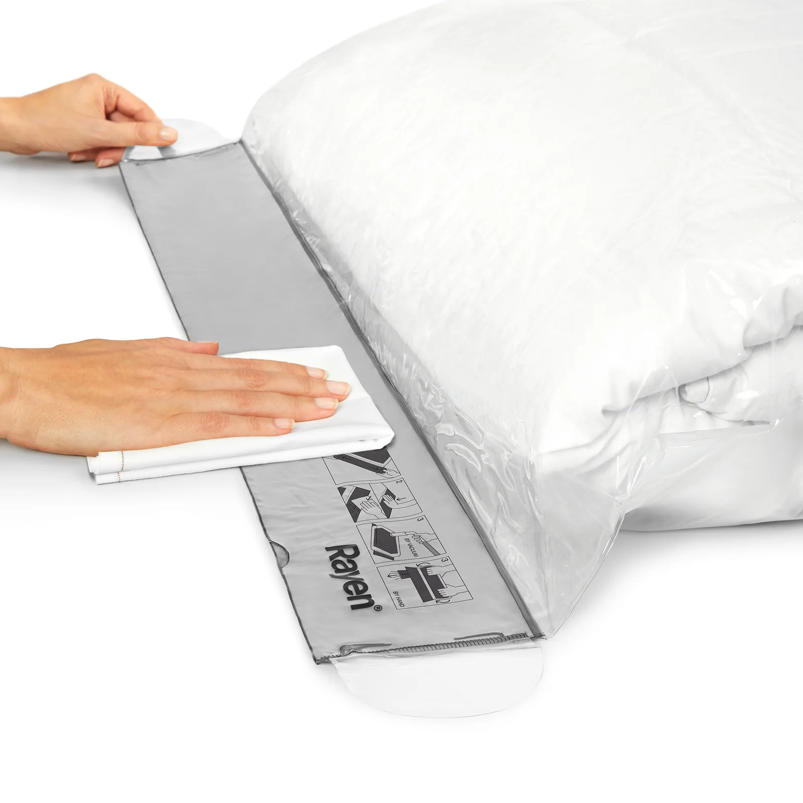 Sac de rangement sous vide M - 55 x 85 cm - Blanc — vue 6
