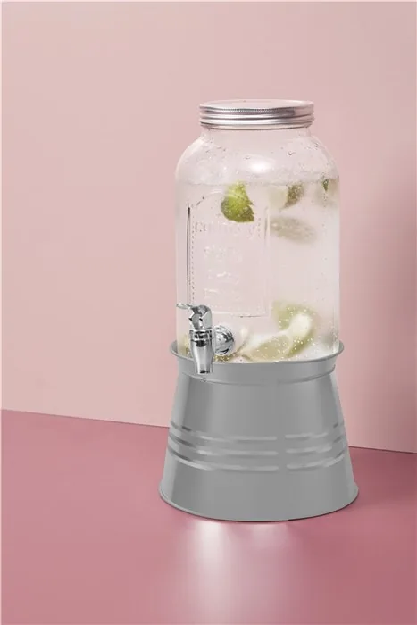 Distributeur d'eau avec stand - 3.5L - Transparent — vue 4