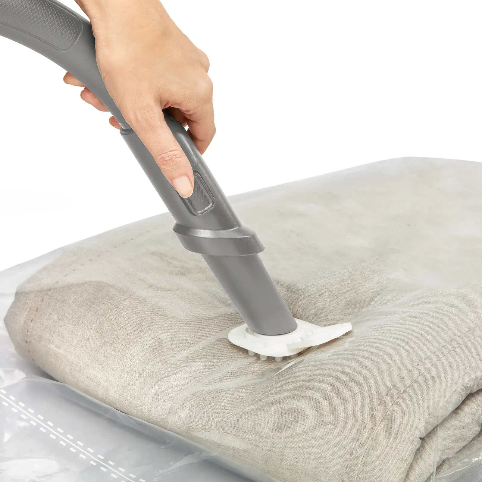 Sac de rangement sous vide L - 80 x 100 cm - Transparent — vue 2