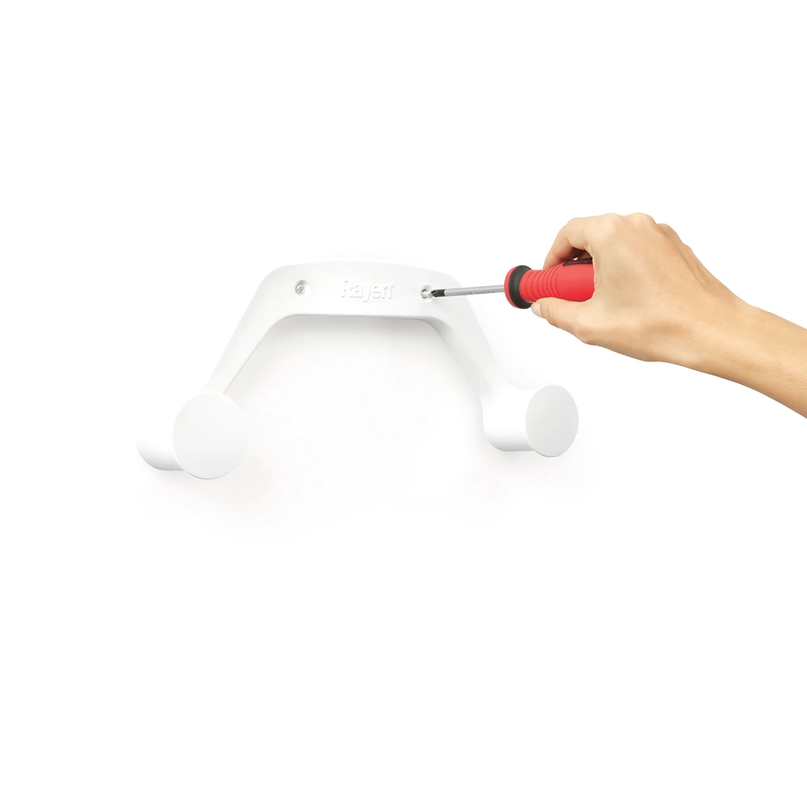 Support mural pour table à repasser - 30,7 x 12,8 cm - Blanc — vue 4
