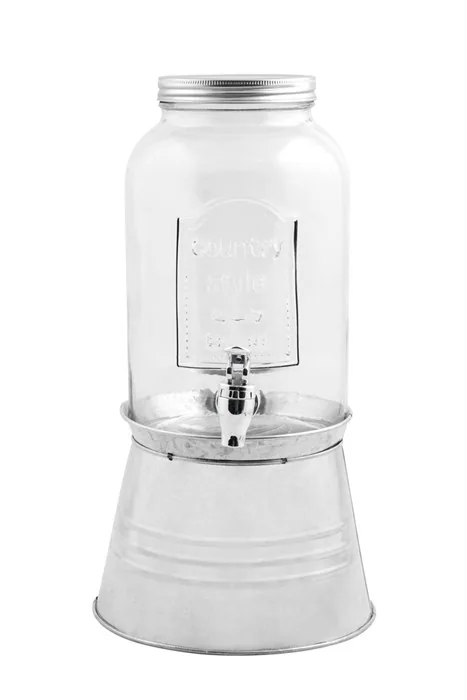 Distributeur d'eau avec stand - 3.5L - Transparent — vue 2
