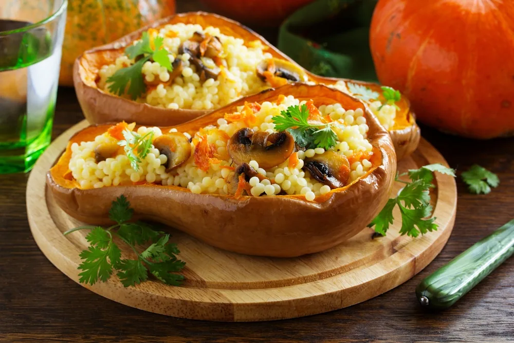 Courges farcies au couscous