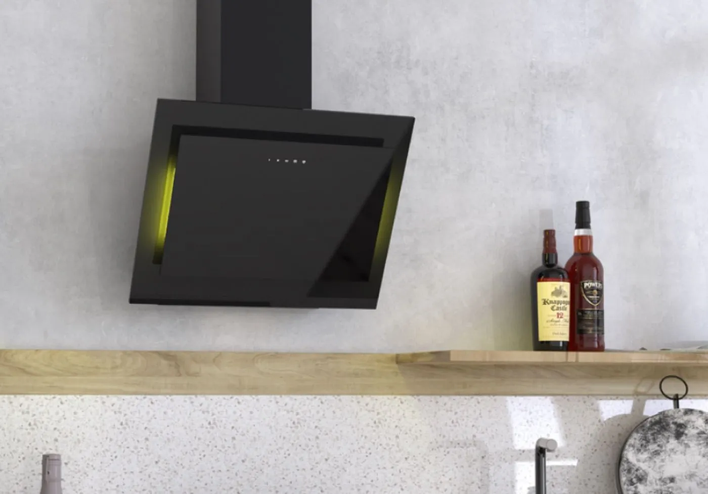 Hotte Décorative Élégante 60 cm — Noir – vue 4
