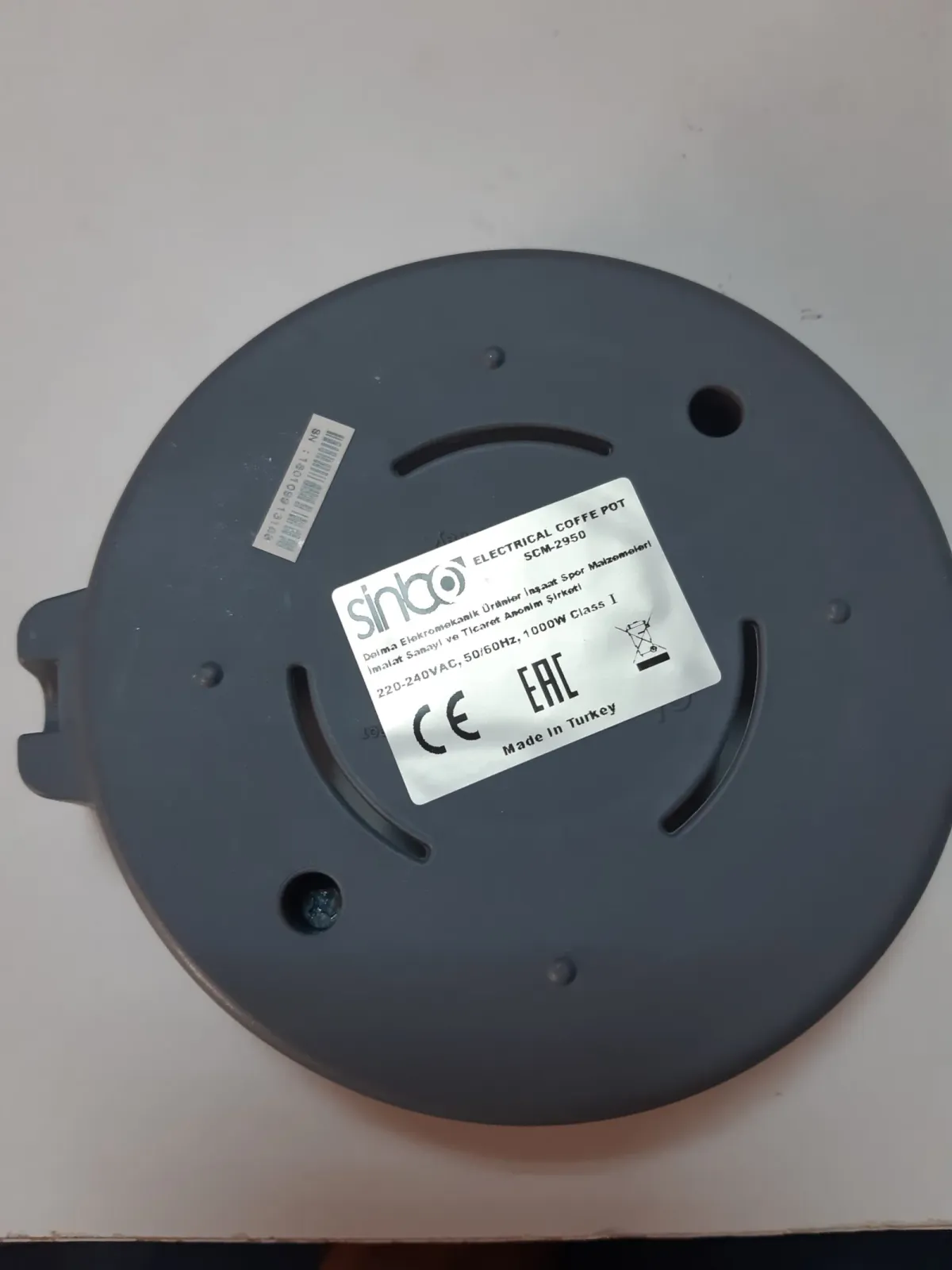 Base Sinbo Scm2950-1