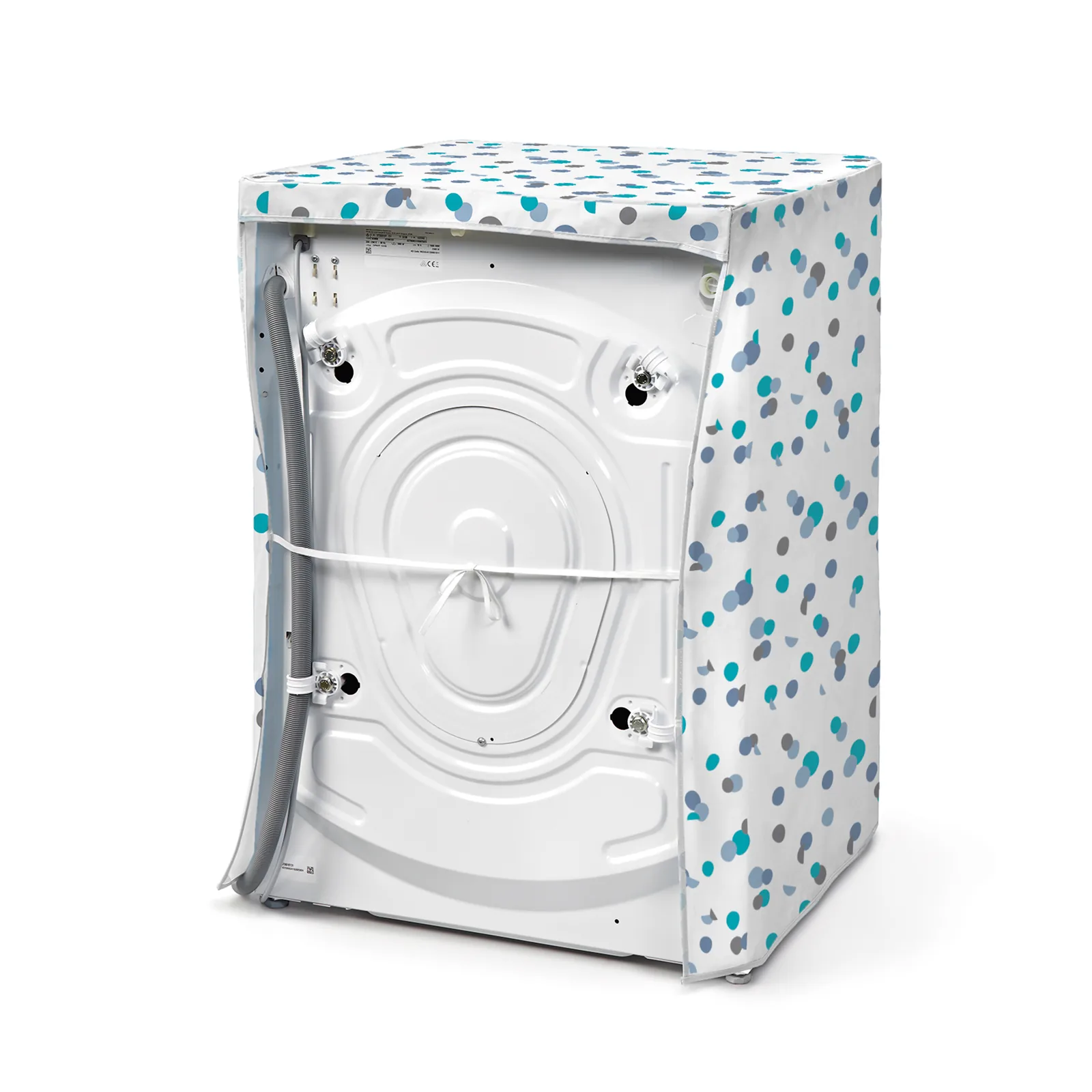 Housse pour machine à laver - 84 x 60 x 60 cm - Turquoise — vue 3