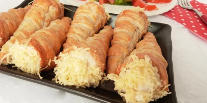 Les cornets a la creme au fromage