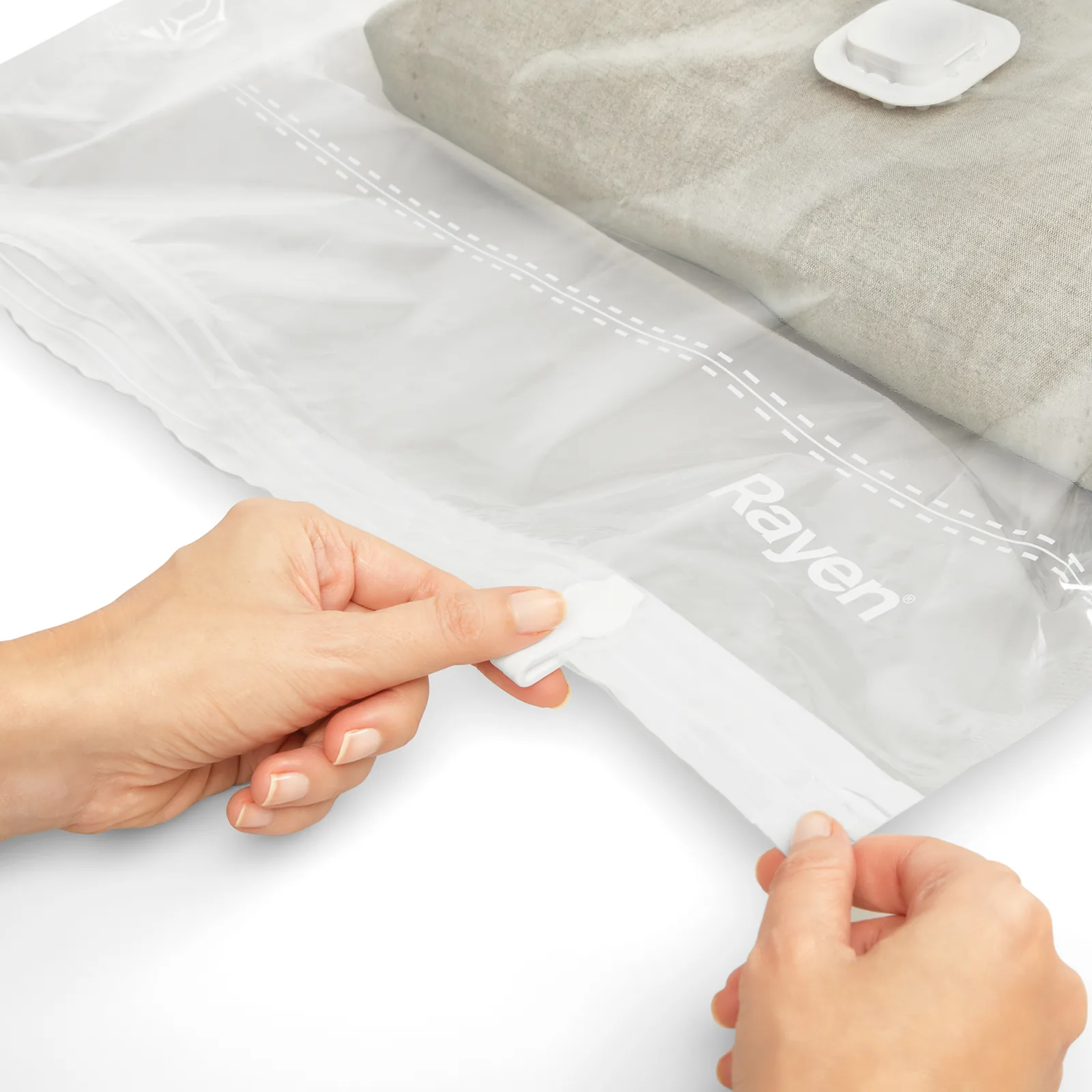 Sac de rangement sous vide M - 55 x 90 cm - Transparent — vue 2