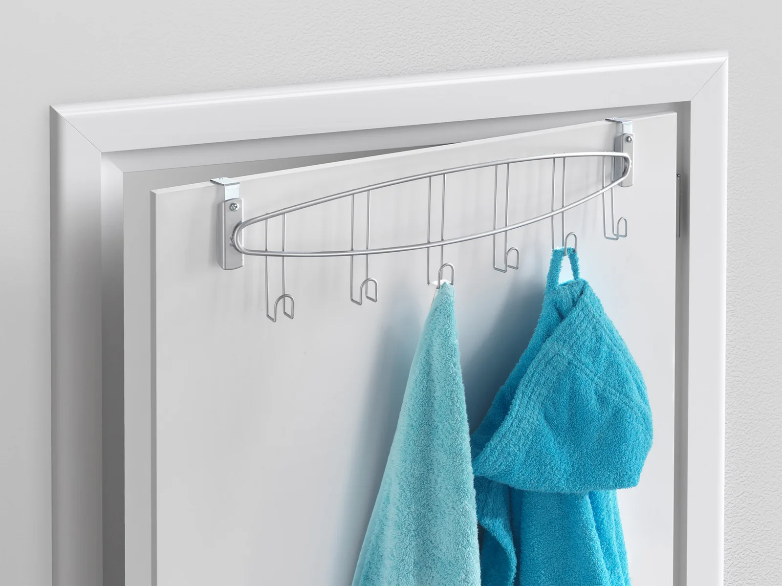 Barre à 6 crochets salle de bain — vue 2