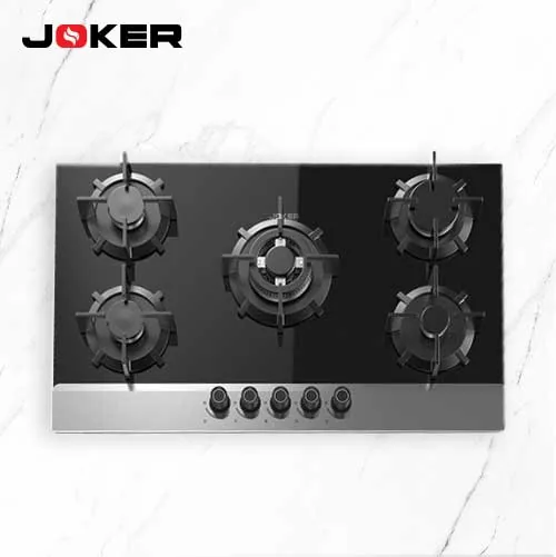 Plaque noir /inox 5 feux 90CM — vue 2