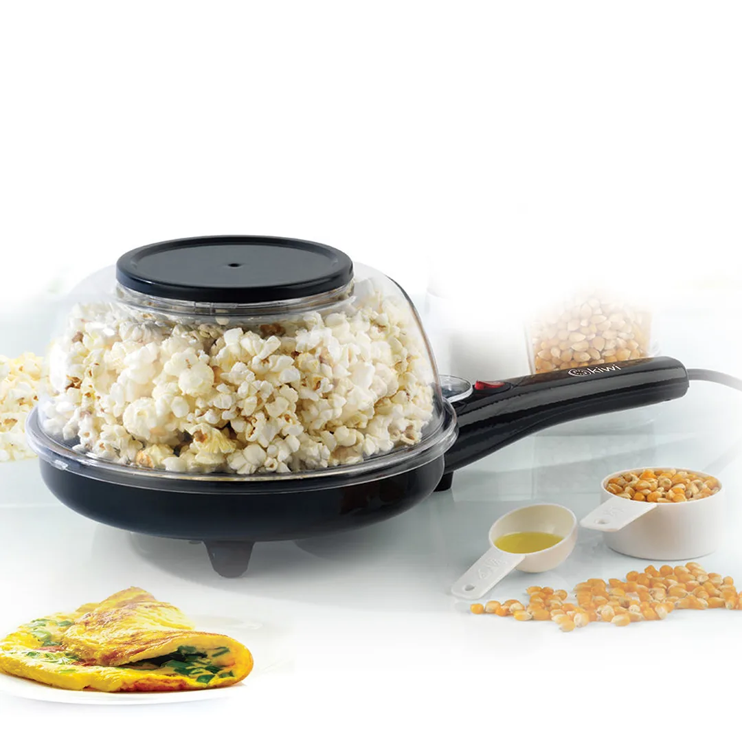 Machine 3 en 1 - Omelette - Pop Corn - Crêpes - Noir — vue 3