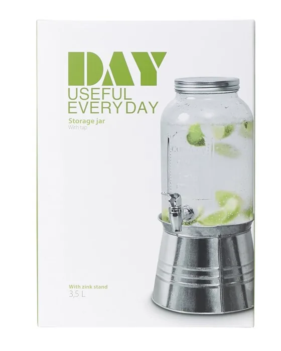 Distributeur d'eau avec stand - 3.5L - Transparent — vue 5