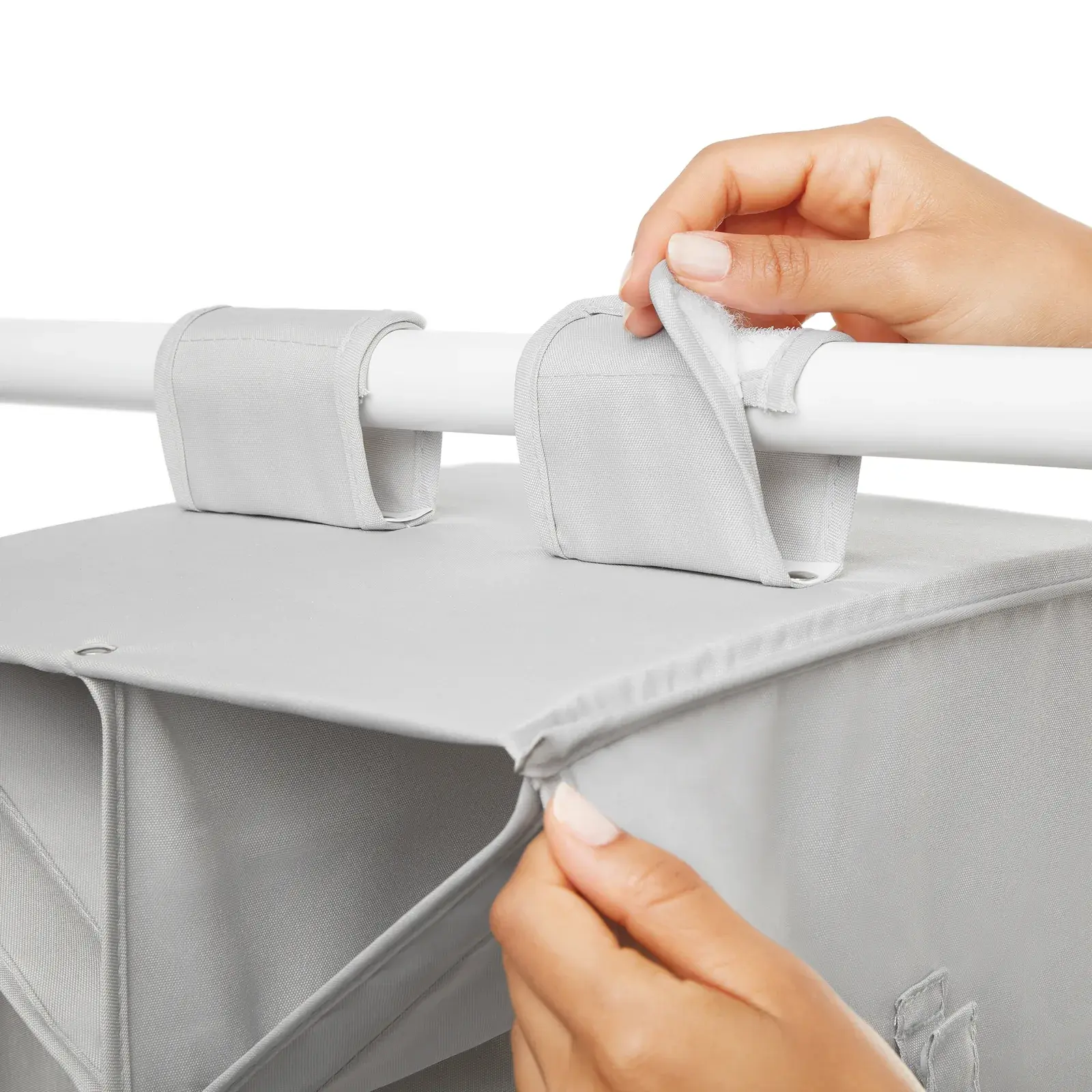 Rangement suspendu pour chaussures et sac - 142,5 x 30 x 30 - gris — vue 3