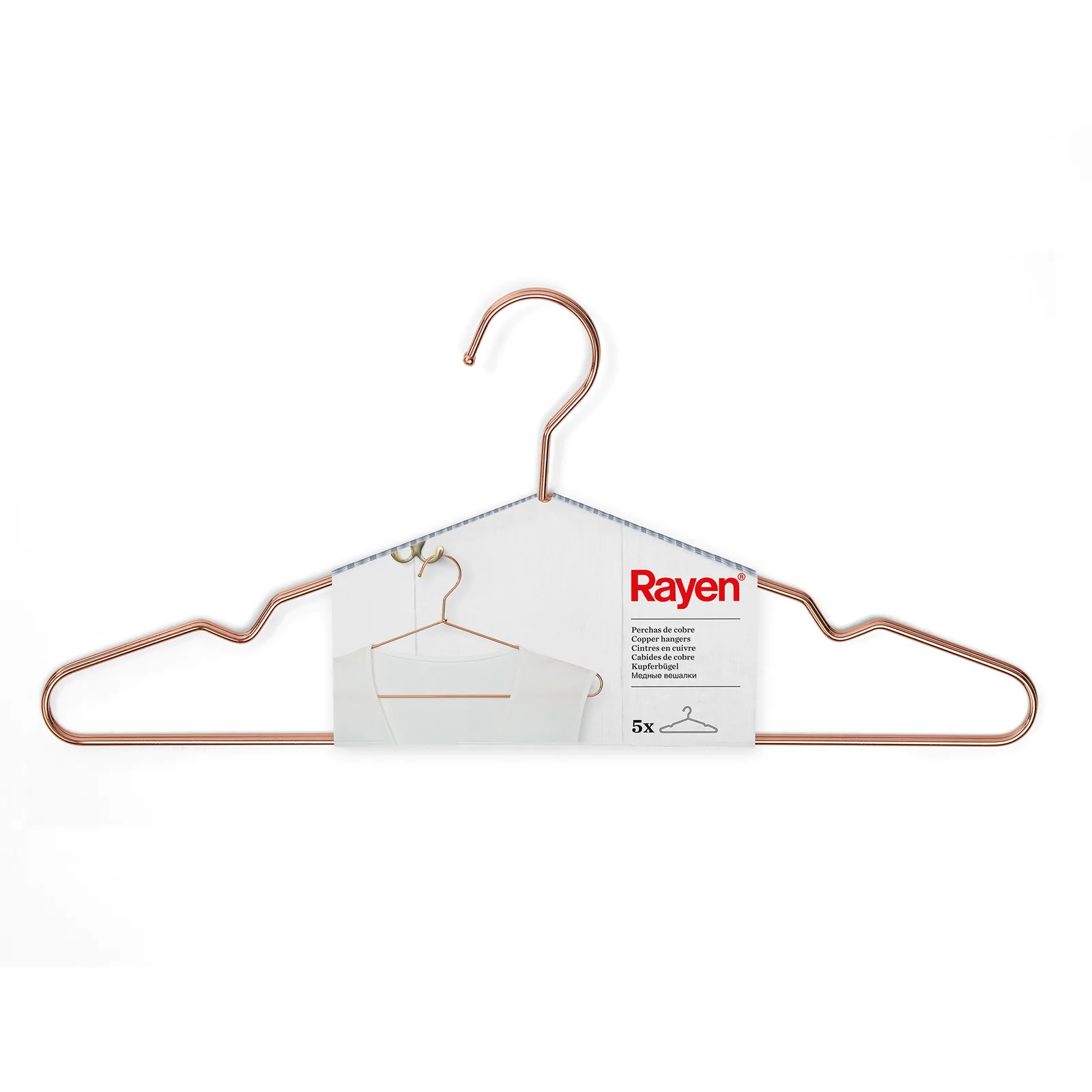 Lot de 5 cintres en cuivre - Cuivre — vue 5